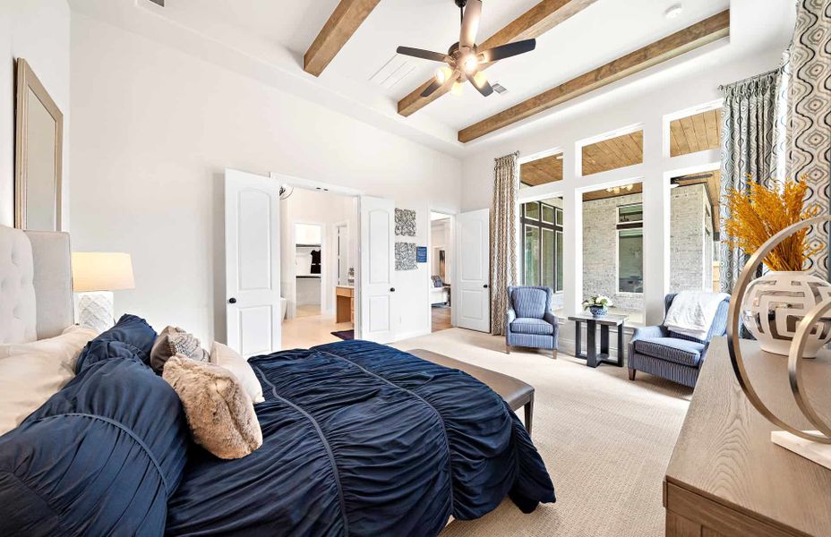 Furnished interior view inside a new home in Artavia 70′, Conroe (Image 27).
