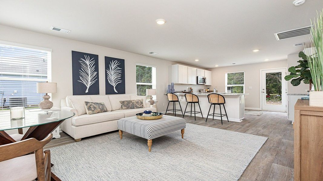 Representative furnished interior of a home built from the PERRY by D.R. Horton in Southshore Bay, Sunset Beach (Image 9). Representative furnished interior of a home built from the PERRY by D.R. Horton in Southshore Bay, Sunset Beach (Image 9).