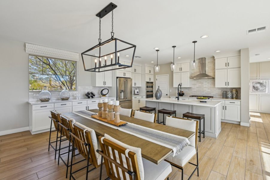 Great room and kitchen