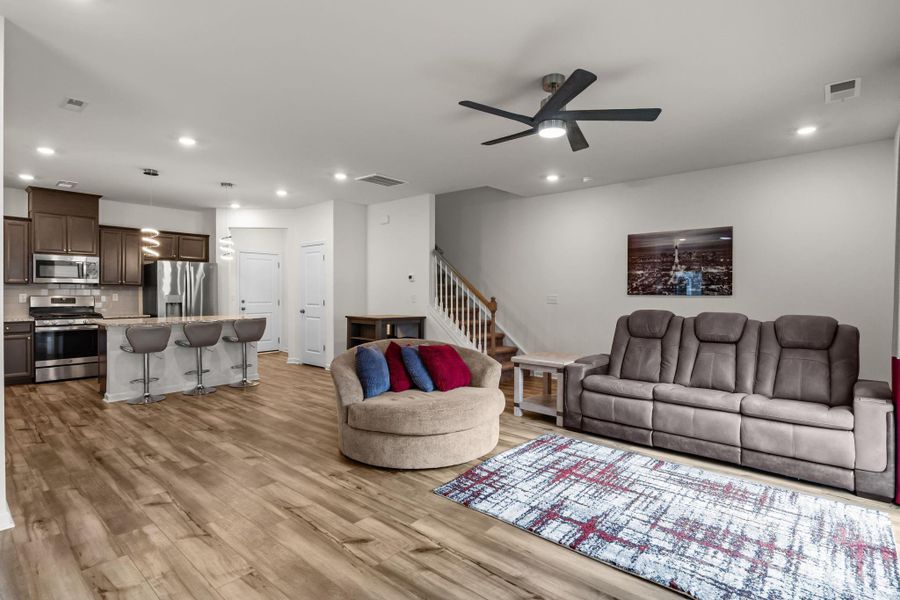 Furnished interior view inside a new home in , Charlotte (Image 26).