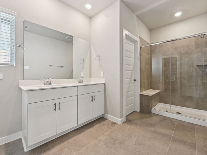 Furnished interior view inside a new home in Pinewood Trails - City Series, Atascocita (Image 9). Furnished interior view inside a new home in Pinewood Trails - City Series, Atascocita (Image 9).