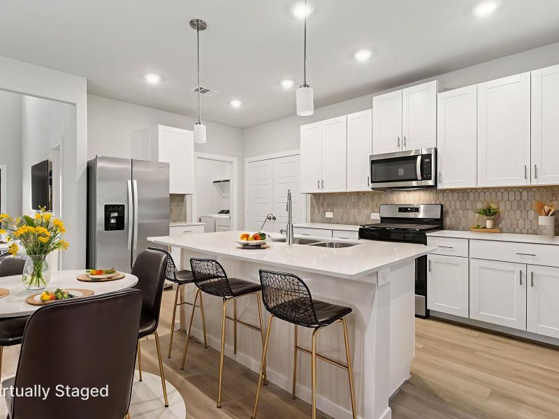 Furnished interior view inside a new home in Riviera Pines - Traditional Series, Huffman (Image 3).