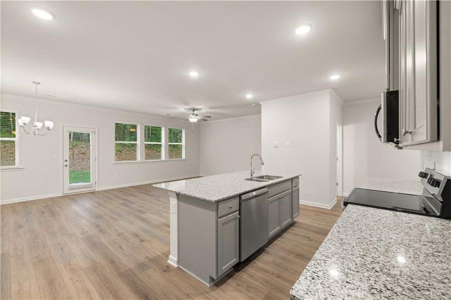 Furnished interior view inside a new home in Cascade Ridge at Niskey Lake, Atlanta (Image 5).