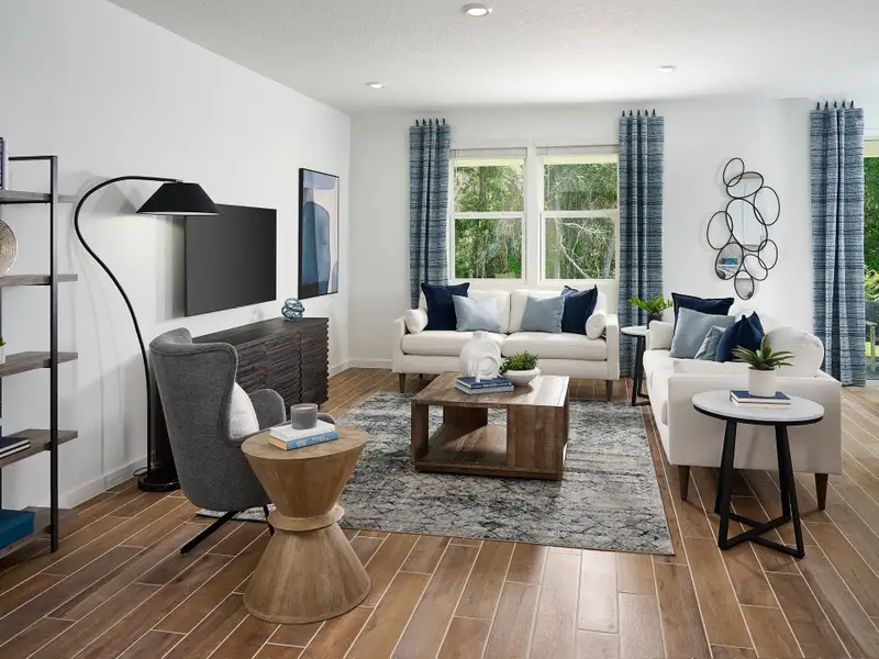 Furnished interior view inside a new home in Colbert Landings, Palm Coast (Image 3).