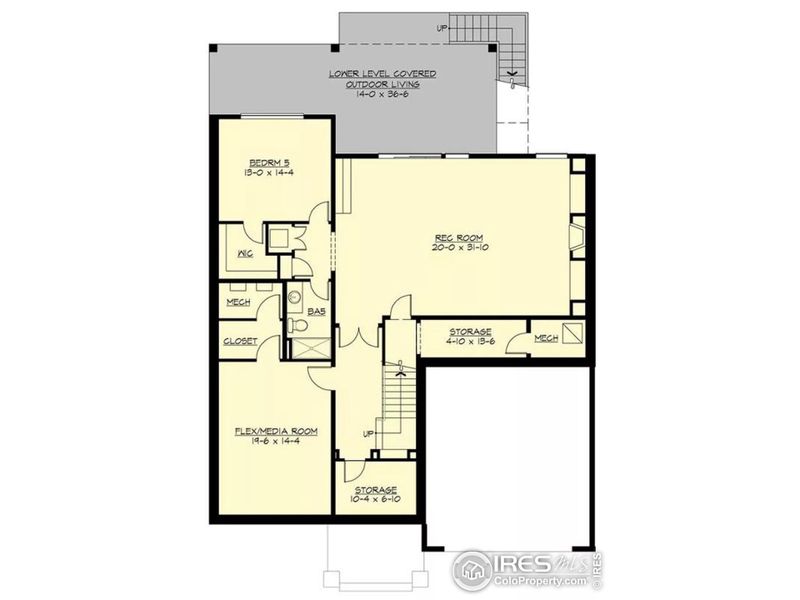 Basement (Floor plan from House Designers)