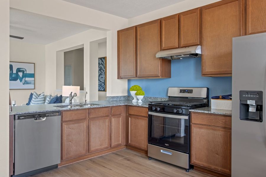 Representative furnished interior of a home built from the 1243 Modeled by KB Home in Brighton Trails, Hockley (Image 6).