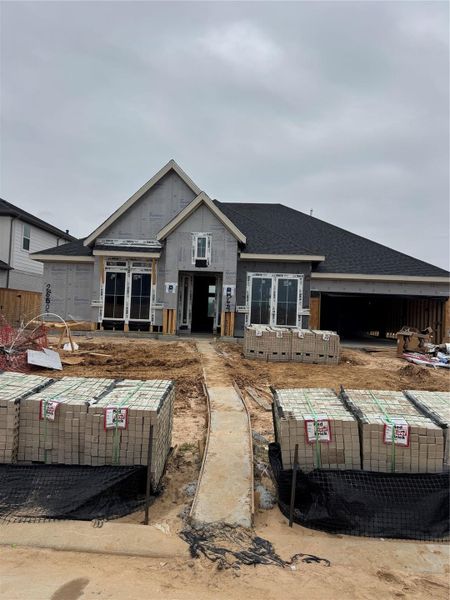 In-progress construction of a new home in , Katy, TX (Image 10).