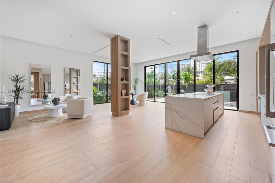 Furnished interior view inside a new home in , Miami (Image 20).