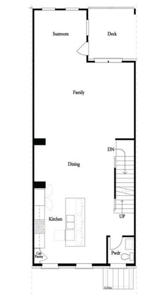 2D floor plan layout for the The Childress by The Providence Group in Towns on Thompson, Alpharetta, GA (Image 21).