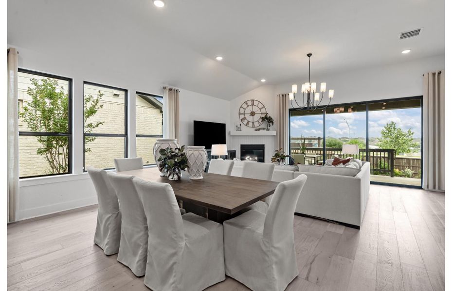 Furnished interior view inside a new home in Bison Ridge, San Antonio (Image 7).