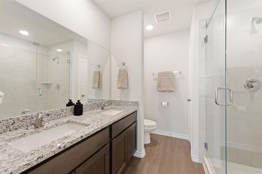 Furnished interior view inside a new home in Retreat at Fossil Creek, Fort Worth (Image 17).