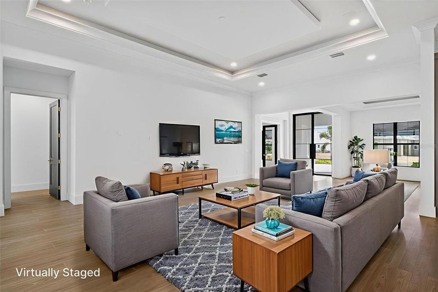 Furnished interior view inside a new home in , Sarasota (Image 35).