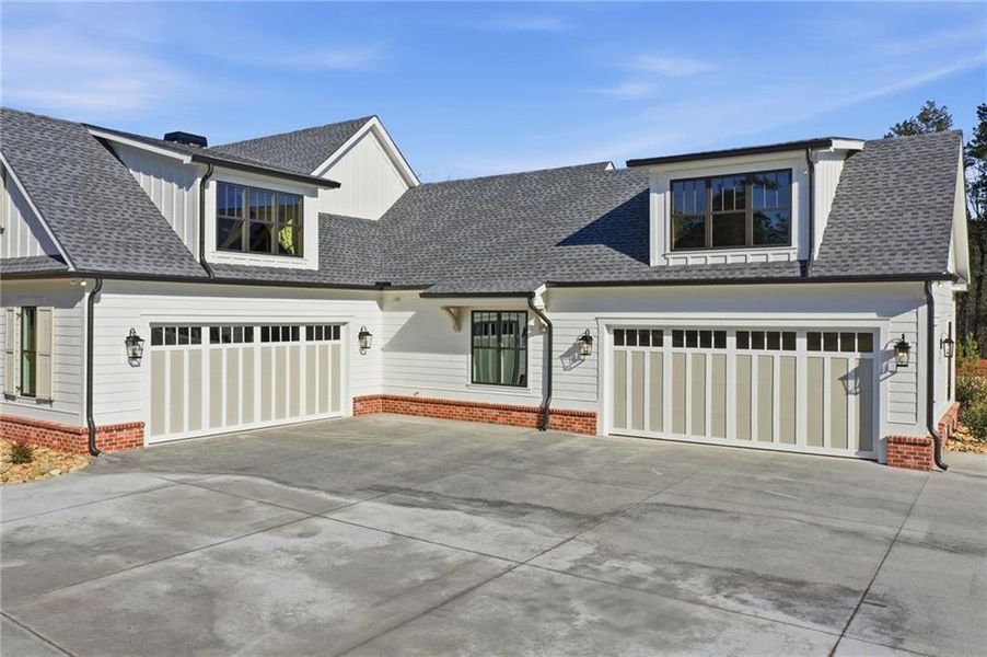 Exterior details and patio area of a home in , White (Image 41). Exterior details and patio area of a home in , White (Image 41).