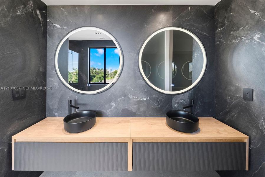Furnished interior view inside a new home in , Miami (Image 45).