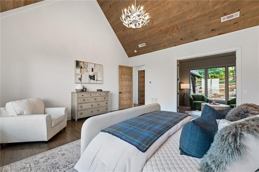 Furnished interior view inside a new home in , Mineral Bluff (Image 48).