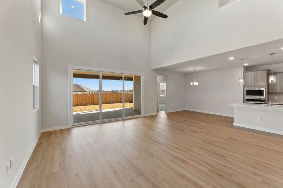 Representative unfurnished interior of a home built from the Poinsettia by Hakes Brothers in Veranda Signature, San Antonio (Image 9). Representative unfurnished interior of a home built from the Poinsettia by Hakes Brothers in Veranda Signature, San Antonio (Image 9).