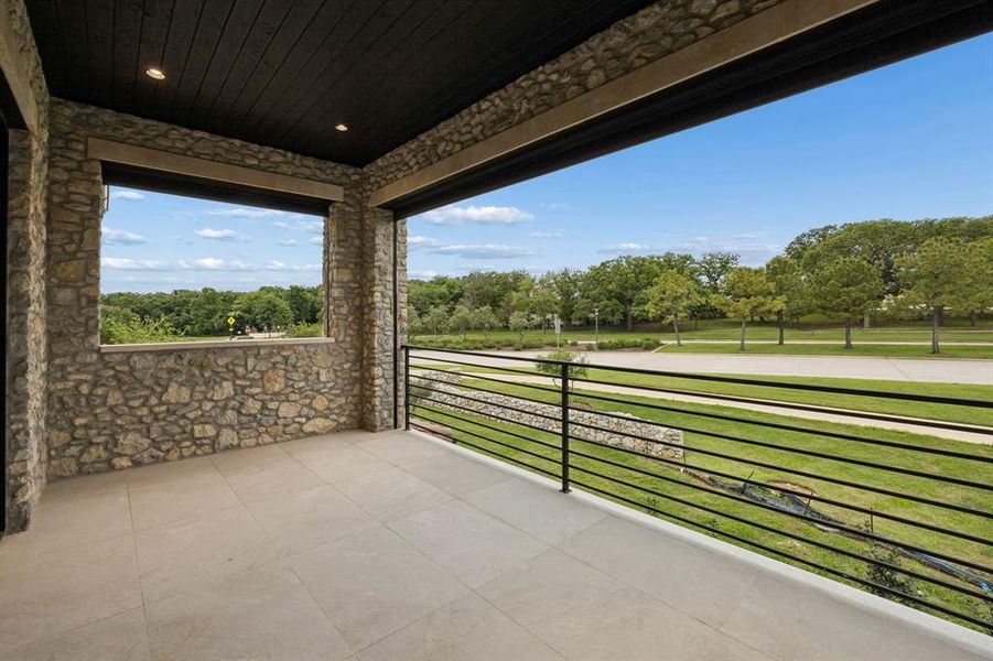 Exterior details and patio area of a home in , Westlake (Image 4).