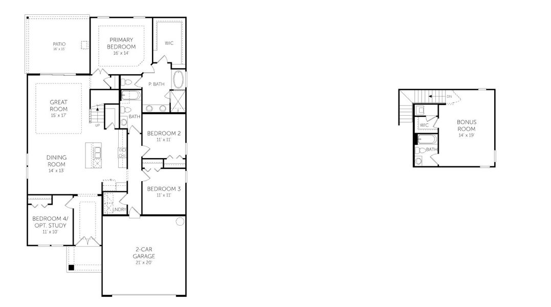 2D floor plan layout of this home in Brook Forest, St. Augustine, FL (Image 5). 2D floor plan layout of this home in Brook Forest, St. Augustine, FL (Image 5).