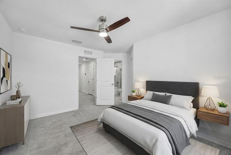 Furnished interior view inside a new home in Townes at Southshore Pointe, Ruskin (Image 18).