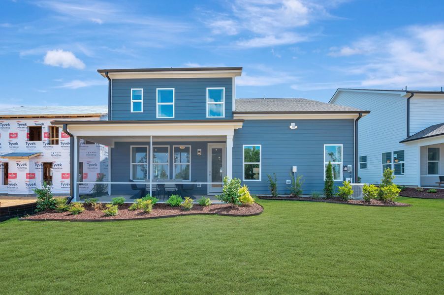 Representative exterior details of a home built from the Collins by Beazer Homes in Friendship Village, Apex (Image 3).