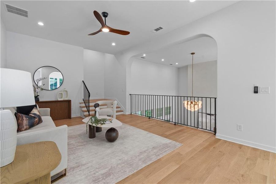 Furnished interior view inside a new home in , Alpharetta (Image 76).