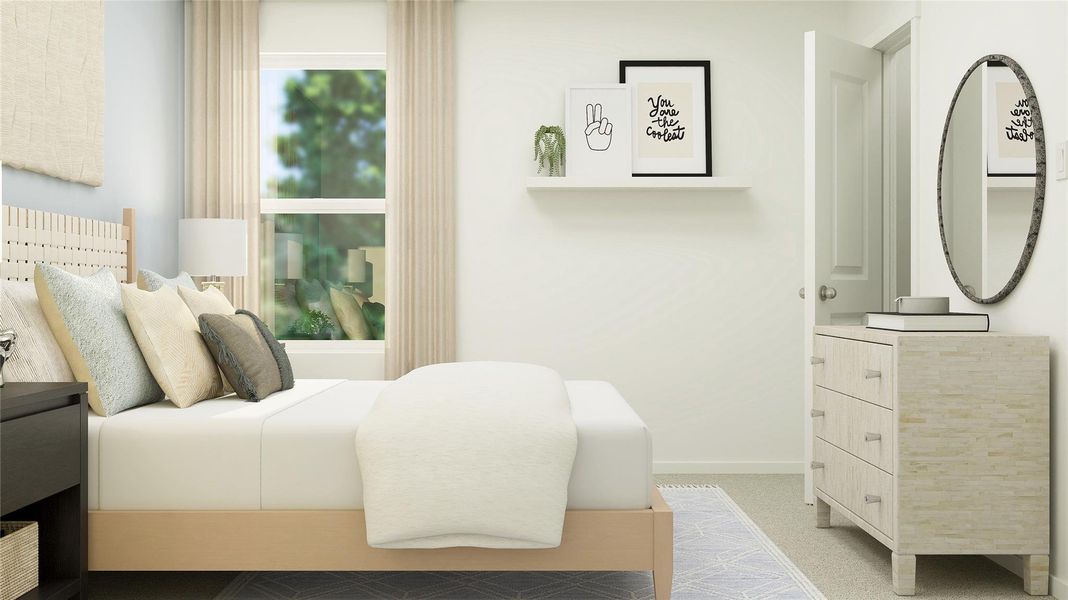 Furnished interior view inside a new home in Meadowlark Preserve, Pflugerville (Image 4).