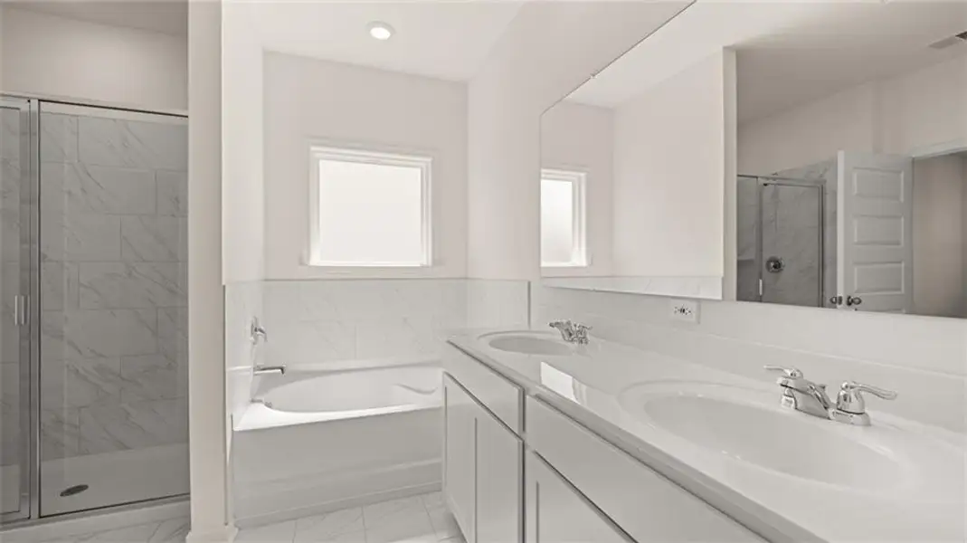 Furnished interior view inside a new home in The Preserve at Agricultural Village, Perry (Image 4).