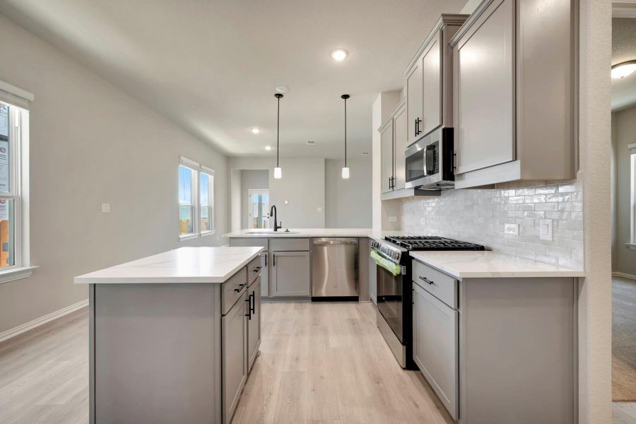 Furnished interior view inside a new home in Heritage, Dripping Springs (Image 8).