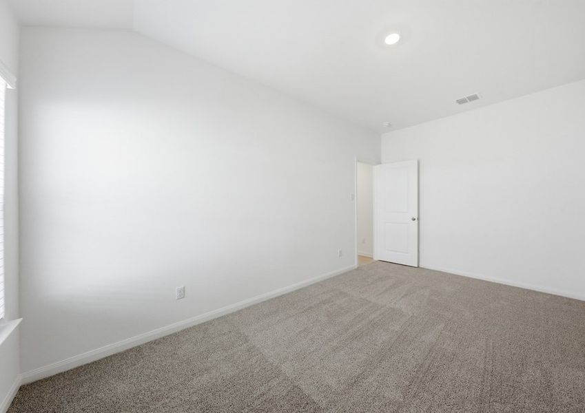 Secondary bedroom featuring carpet flooring and neutral wall color. Secondary bedroom featuring carpet flooring and neutral wall color.