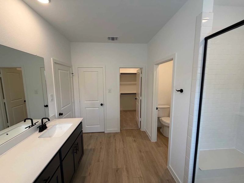 Primary Bathroom Construction Progress featuring the Minimalist Collection