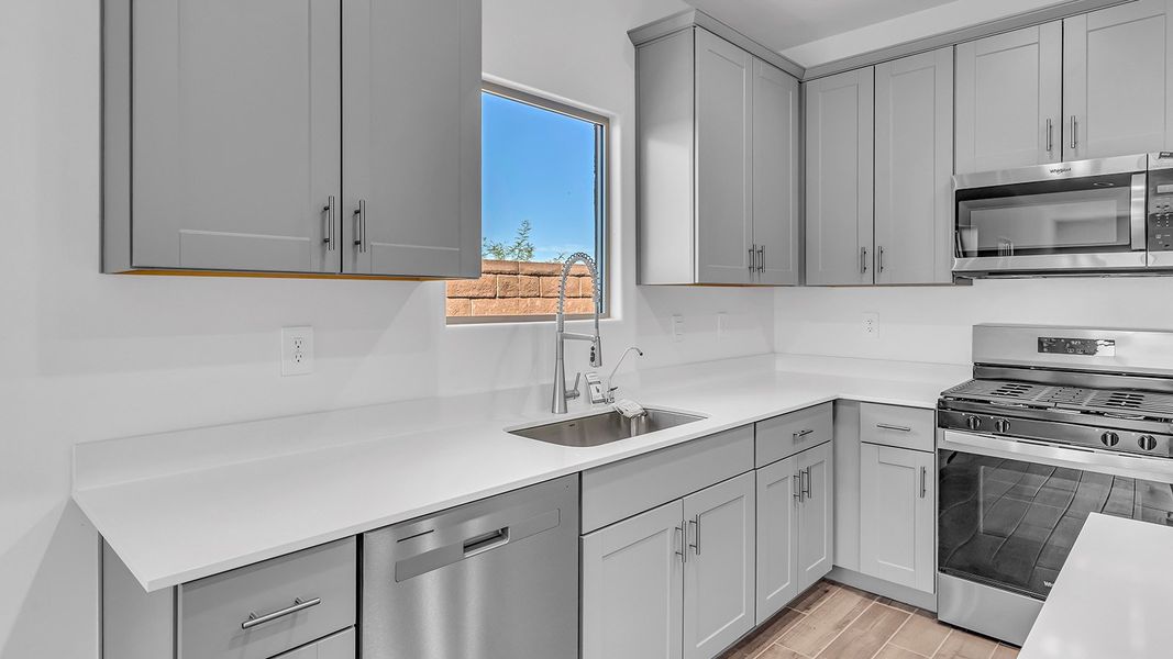 Representative furnished interior of a home built from the Parker by D.R. Horton in The Oasis at Rocking K, Vail (Image 9).