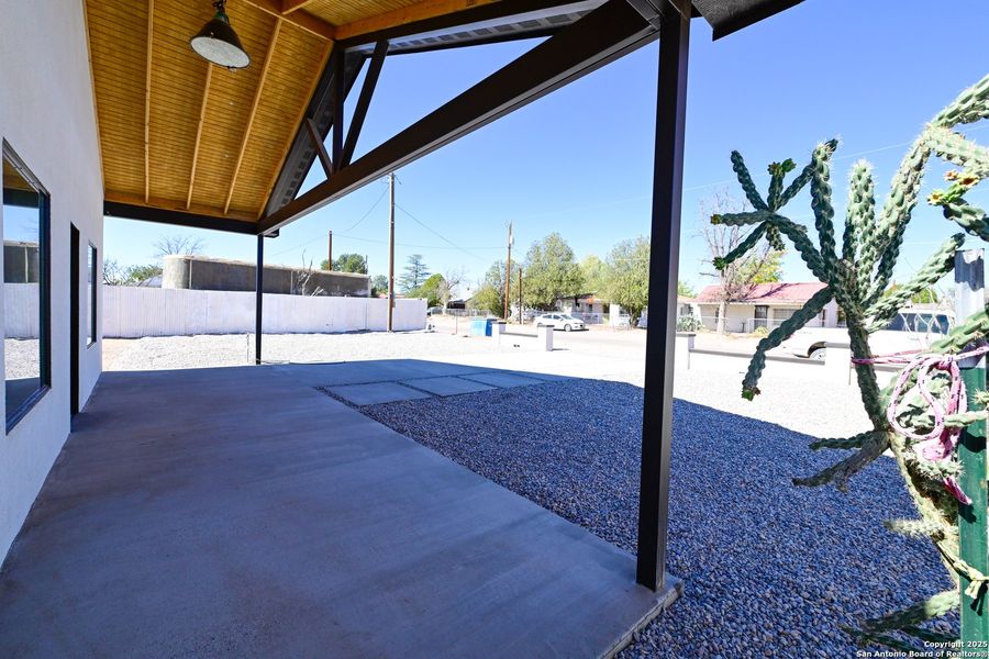 Exterior details and patio area of a home in , Marfa (Image 13).