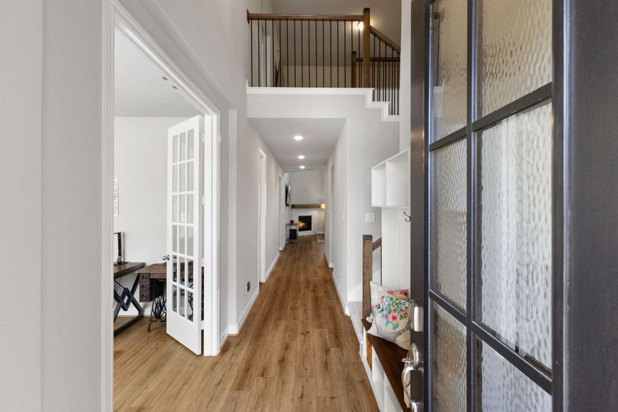 As you enter, you will find this better than new home with neutral colors and designer touches.