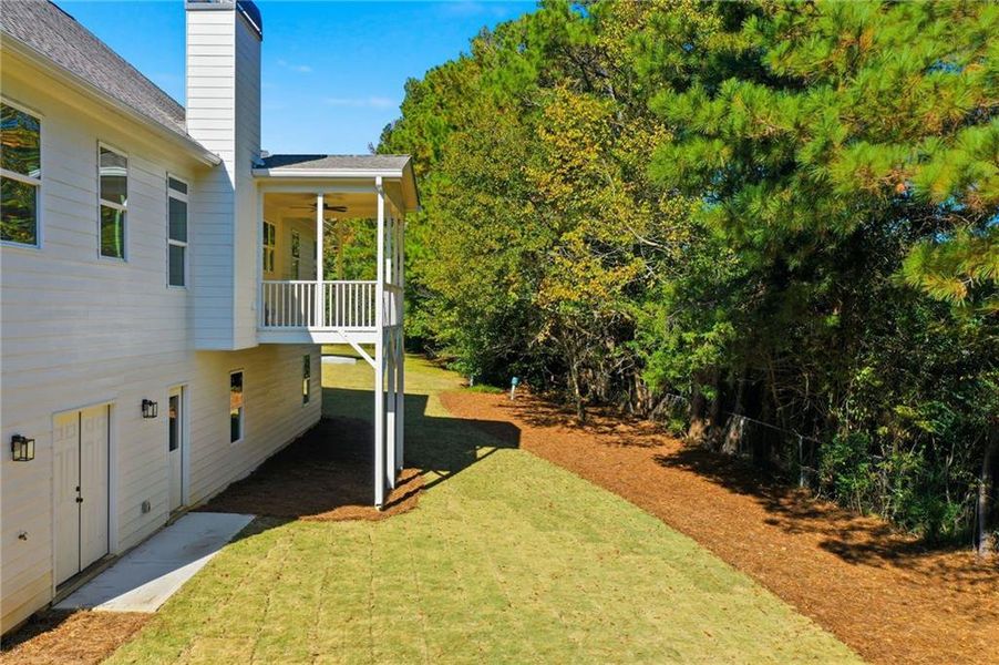 Exterior details and patio area of a home in , Calhoun (Image 3). Exterior details and patio area of a home in , Calhoun (Image 3).