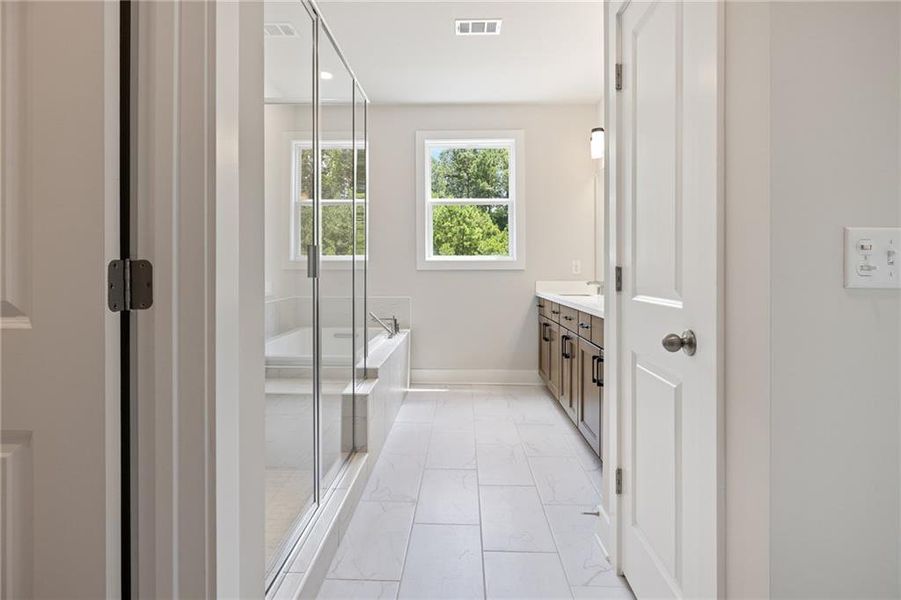 Furnished interior view inside a new home in , Cumming (Image 5).