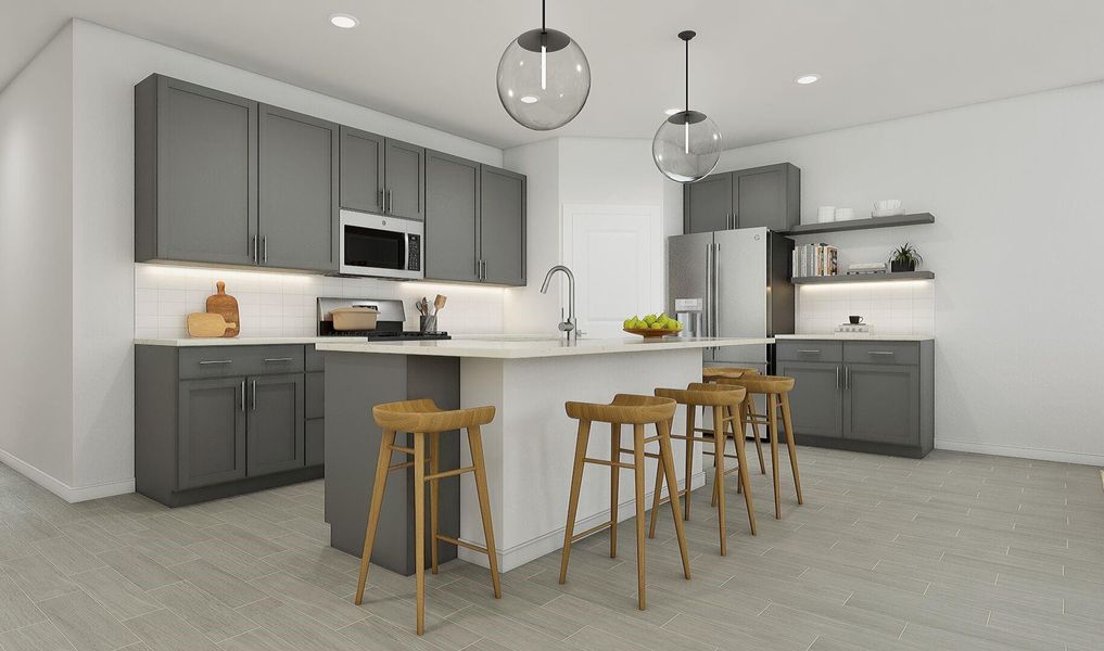 Gorgeous kitchen (*Artist rendering used for illustration purposes only.)