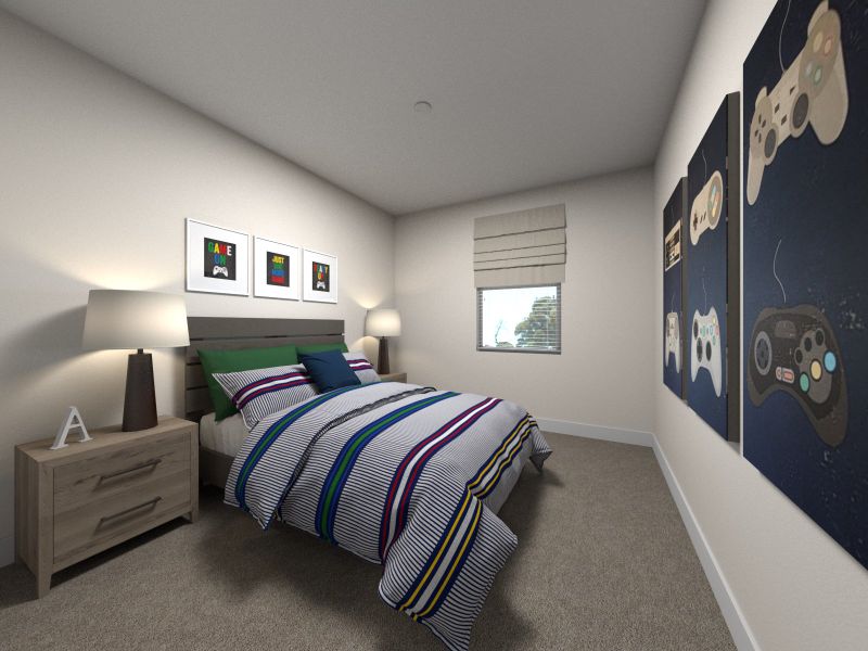 Furnished interior view inside a new home in Crossing at Abner Creek Townes, Greer (Image 7).