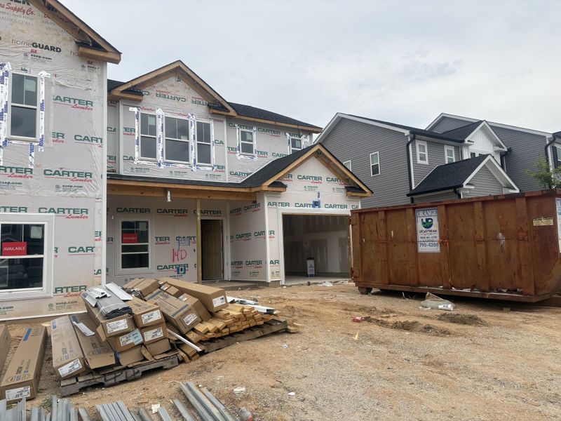 In-progress construction of a new home in Caroleton Townhomes, Grovetown, GA (Image 13). In-progress construction of a new home in Caroleton Townhomes, Grovetown, GA (Image 13).