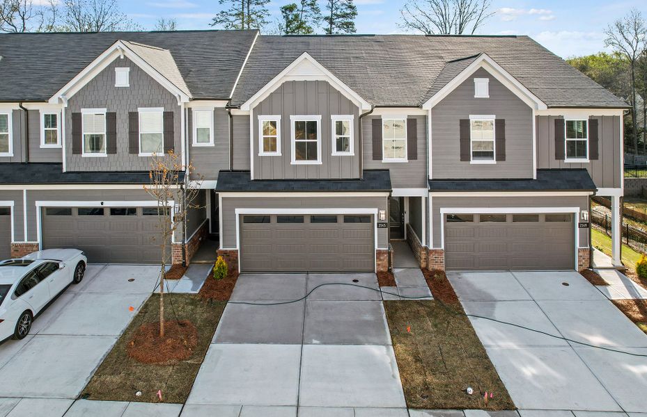 Front exterior of a new home in Galloway Towns, Charlotte, NC, highlighting curb appeal (Image 22). Front exterior of a new home in Galloway Towns, Charlotte, NC, highlighting curb appeal (Image 22).