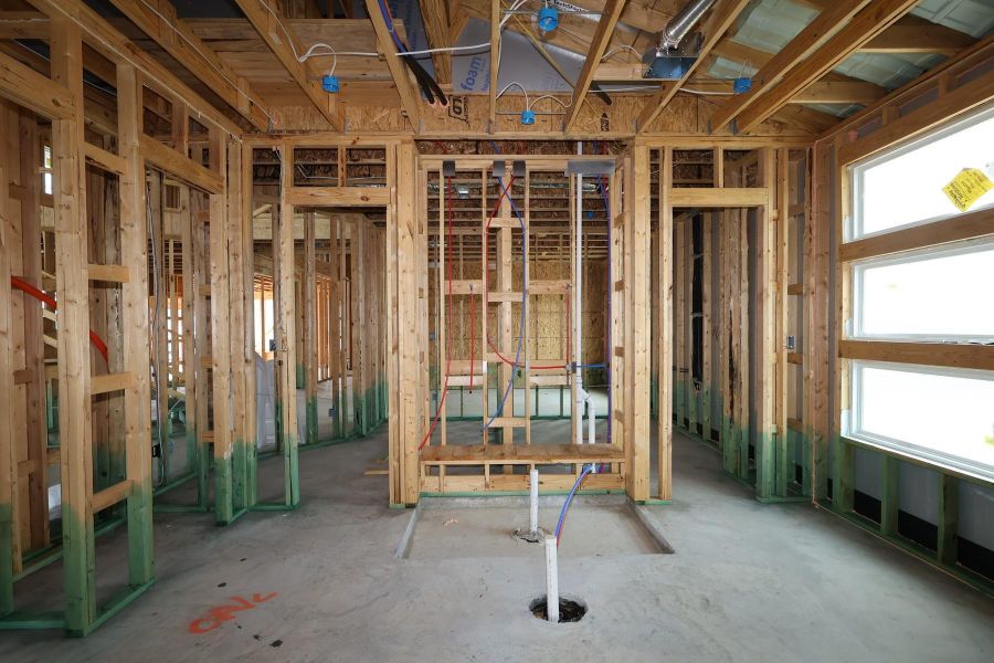 In-progress construction of a new home in Dunham Pointe, Cypress, TX (Image 5).