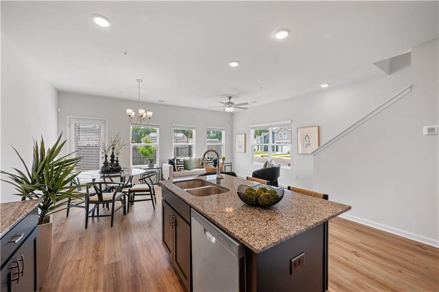 Furnished interior view inside a new home in Walden Park – The Collection, Jonesboro (Image 6).