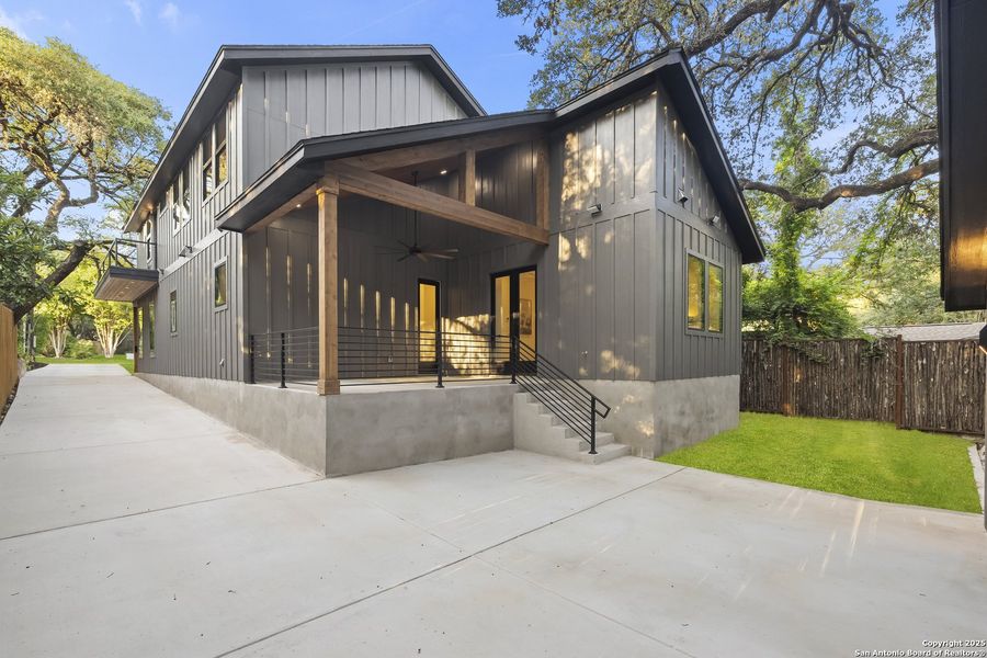 Exterior details and patio area of a home in , Alamo Heights (Image 28). Exterior details and patio area of a home in , Alamo Heights (Image 28).