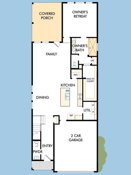 2D floor plan layout for the The New Braunfels by David Weekley Homes in Mayfair - Select Garden Series, New Braunfels, TX (Image 4). 2D floor plan layout for the The New Braunfels by David Weekley Homes in Mayfair - Select Garden Series, New Braunfels, TX (Image 4).