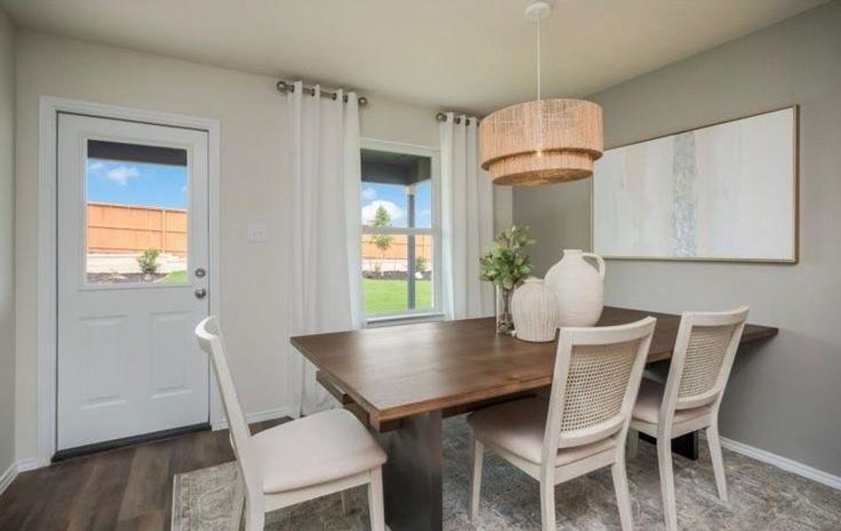 Furnished interior view inside a new home in The Pines At Seven Coves, Conroe (Image 7). Furnished interior view inside a new home in The Pines At Seven Coves, Conroe (Image 7).