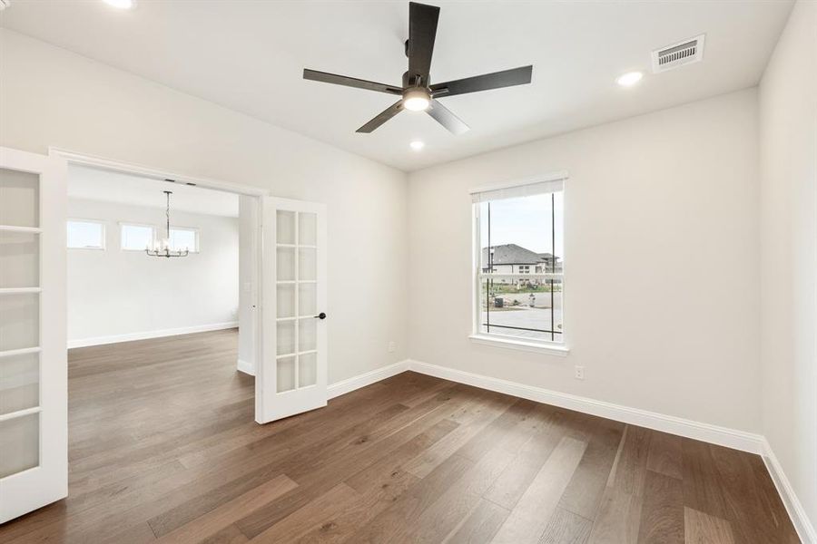 Spacious, unfurnished interior of a new home in ArrowBrooke, Aubrey (Image 31). Spacious, unfurnished interior of a new home in ArrowBrooke, Aubrey (Image 31).