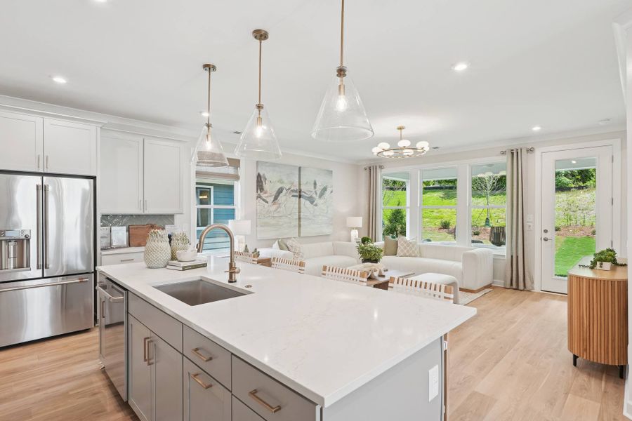 Representative furnished interior of a home built from the Oak Haven by Tri Pointe Homes in The Grove Collection at Serenity, Fuquay Varina (Image 6).