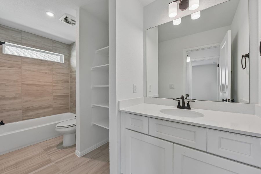 Furnished interior view inside a new home in Saddle Ridge at Wildhorse Ranch, Austin (Image 11).