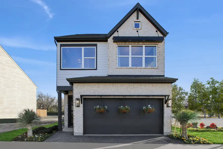 Representative exterior photo of a completed home built from the The Gavin by David Weekley Homes in Trails at Waterside - Garden Series, Fort Worth, TX (Image 2). Representative exterior photo of a completed home built from the The Gavin by David Weekley Homes in Trails at Waterside - Garden Series, Fort Worth, TX (Image 2).