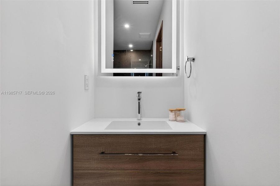 Close-up of interior finishes inside a home in , Miami (Image 22).