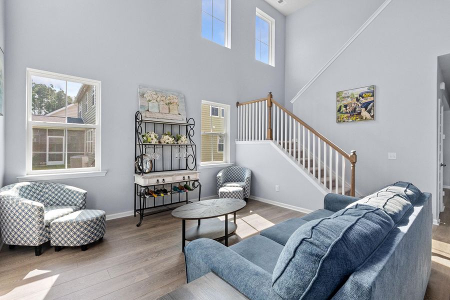 Furnished interior view inside a new home in Sweetgrass at Summers Corner, Summerville (Image 39).